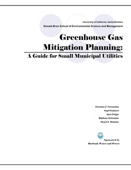 Green House Gas Mitigation Strategies