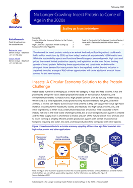 No Longer Crawling: Insect Protein to Come of Age in the 2020S