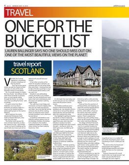 TRAVEL ONE for the BUCKET LIST LAUREN BALLINGER SAYS NO ONE SHOULD MISS out on ONE of the MOST BEAUTIFUL VIEWS on the PLANET Travel Report SCOTLAND