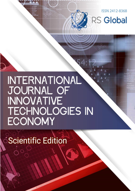 International Journal of Innovative Technologies in Economy ISSN 2412-8368