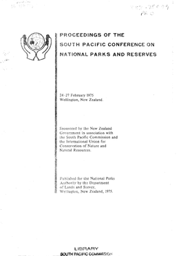 Ceedings of the H Pacific Conference on Ional Parks