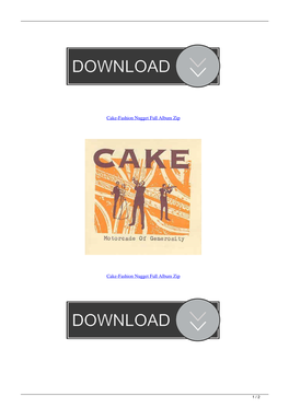 Cakefashion Nugget Full Album Zip