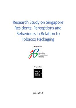 Research Study on Singapore Residents' Perceptions And