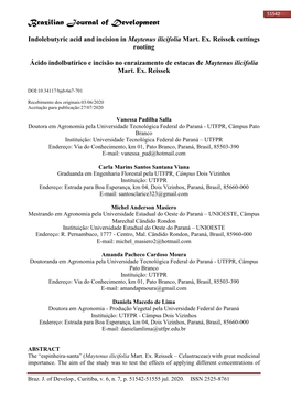 Brazilian Journal of Development