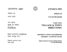 District Census Handbook, Kanpur Nagar, Part-XIIA, Series-25, Uttar Pradesh