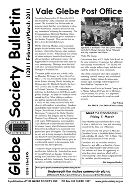Glebe Society Bulletin 2011 Issue 01