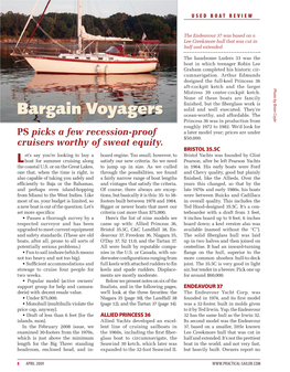 Bargain Voyagers Ocean-Worthy, and Affordable
