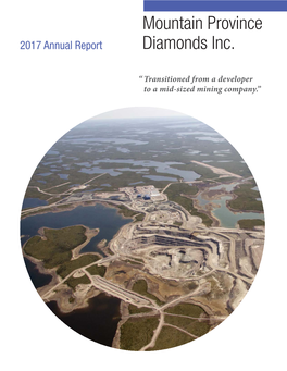 Annual Report Diamonds Inc