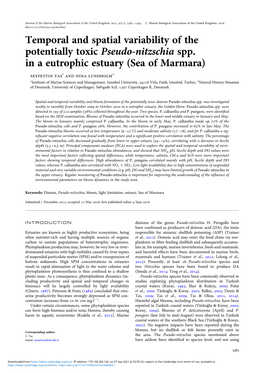 Temporal and Spatial Variability of the Potentially Toxic Pseudo-Nitzschia Spp