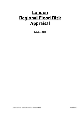 Regional Flood Risk Assessment