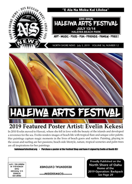 Haleiwa Arts Festival Many Mahalos!