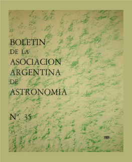 Boletin Asociacion Argentina Astronomia N°. 35