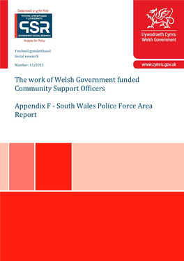 South Wales Police Force Area Report