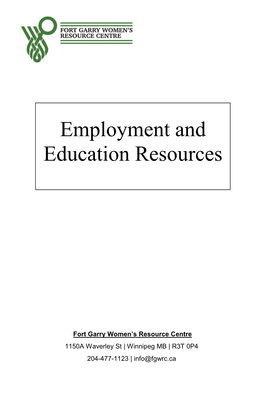 Employment and Education