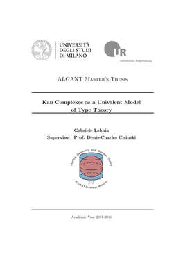 Kan Complexes As a Univalent Model of Type Theory