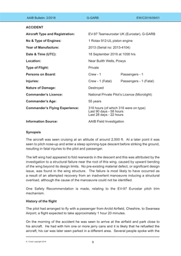 EV-97 Teameurostar UK (Eurostar), G-GARB No & Type of Engines