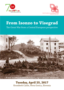 From Isonzo to Visegrad the Great War from a Central European Perspective