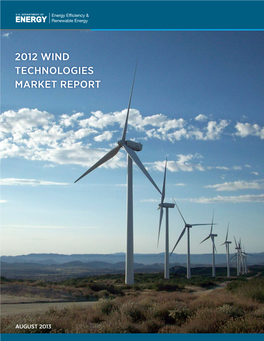 2012 Wind Technologies Market Report