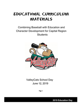 Download 2020 Education Day Curriculum