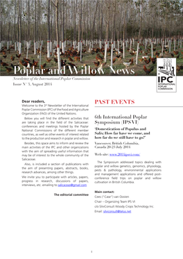 Poplar and Willow News Newsletter of the International Poplar Commission Issue N° 3, August 2014