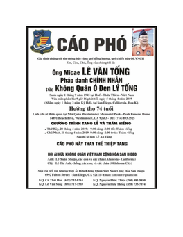 Lý Tống Ở Little Saigon Phóng Sự Ảnh: Dân Huỳnh & Văn Lan/Người Việt April 21, 2019
