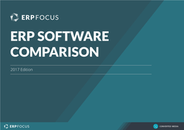 Erp Software Comparison