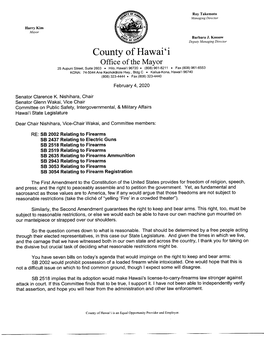 County of Hawai`I Office of the Mayor