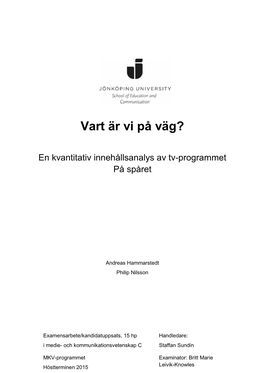 Vart Är Vi På Väg?