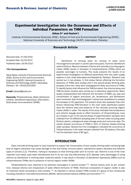 Experimental Investigation Into the Occurrence and Effects of Individual