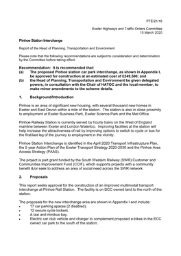 Pinhoe Station Interchange PDF 606 KB