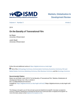 On the Banality of Transnational Film