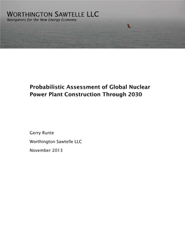 Probabilistic Assessment of Global Nuclear Power Plant Construction Through 2030