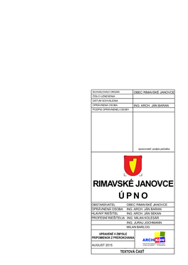 Rimavské Janovce Ú P N O