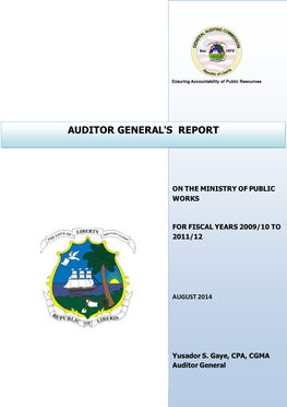 Auditor General's Report