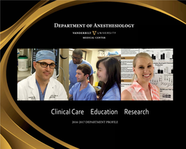 Clinical Care Education Research