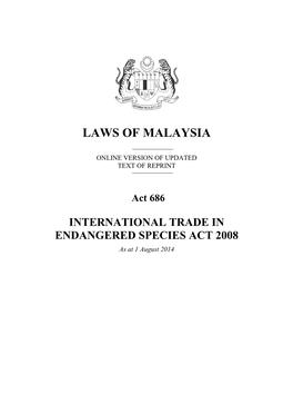 Laws of Malaysia