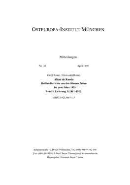 Osteuropa-Institut München