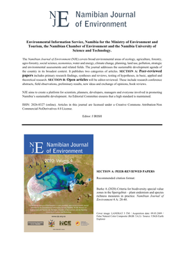 Criteria for Biodiversity Special Value Zones in the Sperrgebiet 2020.Pdf