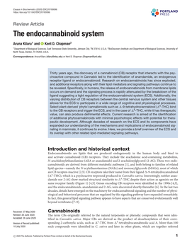 The Endocannabinoid System