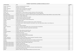 Parrett Idb Rhyne Cleaning Schedule 2016/17