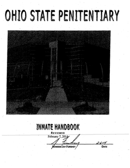 . Inmate Handbook