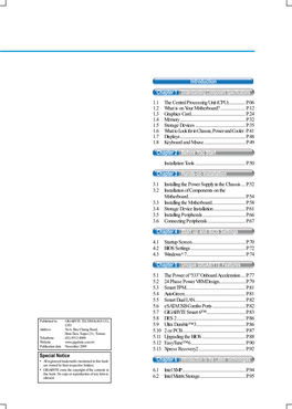 Introduction Chapter 1 Understanding Component Specifications Chapter