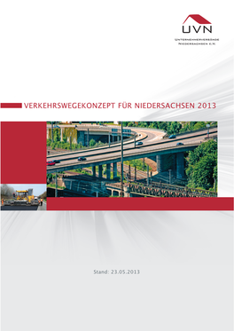 Verkehrswegekonzept Für Niedersachsen 2013