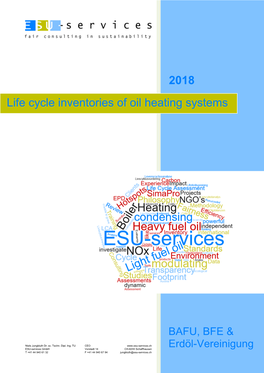 Life Cycle Inventories of Oil Heating Systems