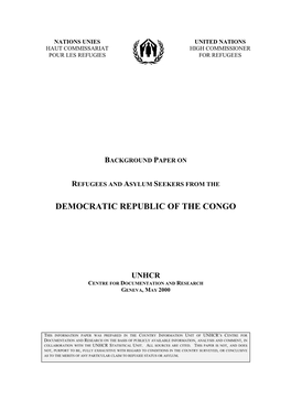 DRC Background Paper