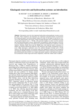 Glaciogenic Reservoirs and Hydrocarbon Systems: an Introduction