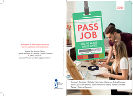 PASS JOB Animation Et Information Jeunesse DU 10 MARS Service Commun À 11 Communes AU 21 AVRIL