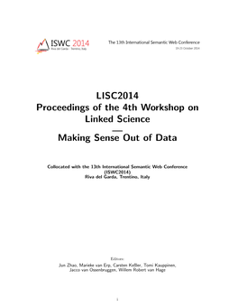 LISC2014 Proceedings of the 4Th Workshop on Linked Science — Making Sense out of Data