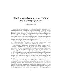 The Indomitable Universe: Halton Arp's Strange Galaxies