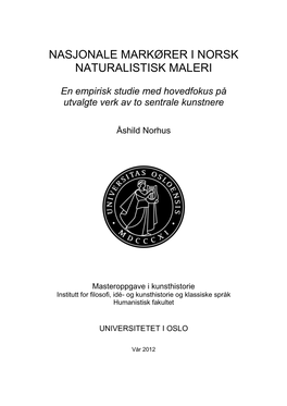 Nasjonale Markører I Norsk Naturalistisk Maleri